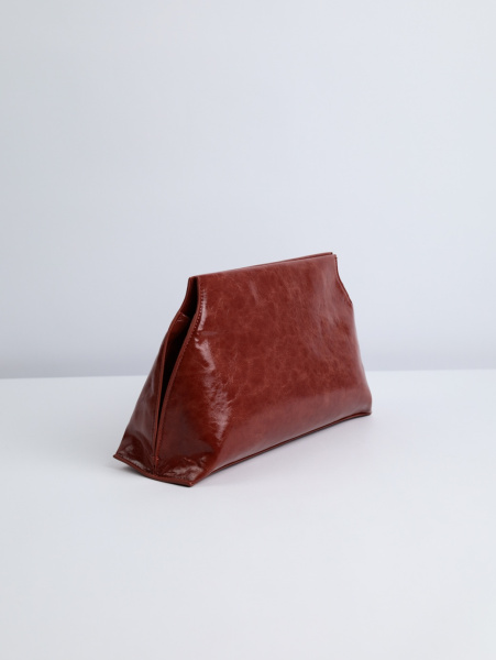 Женский клатч Ludor из экокожи, коричневый — арт. 460-86
