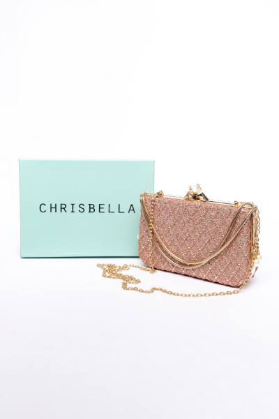 Женский клатч Chrisbella из экокожи, розовый — арт. 432-55
