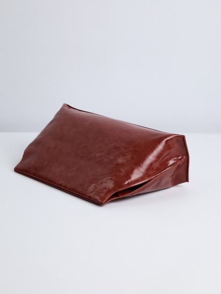 Женский клатч Ludor из экокожи, коричневый — арт. 460-86